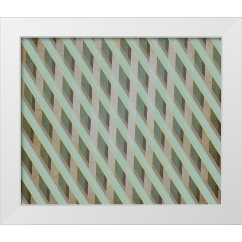 Vintage States Surface Pattern 05 White Modern Wood Framed Art Print by LightBoxJournal