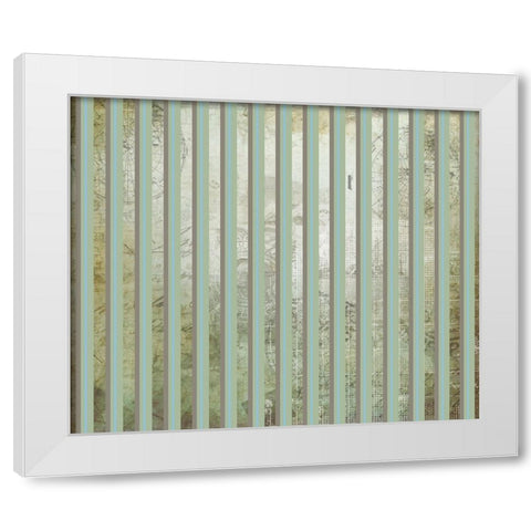 Vintage States Surface Pattern 06 White Modern Wood Framed Art Print by LightBoxJournal