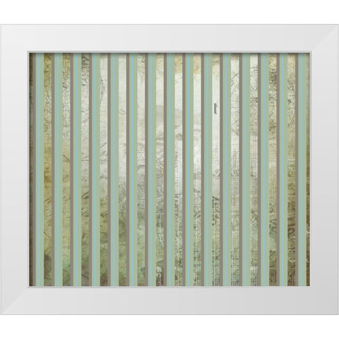 Vintage States Surface Pattern 06 White Modern Wood Framed Art Print by LightBoxJournal
