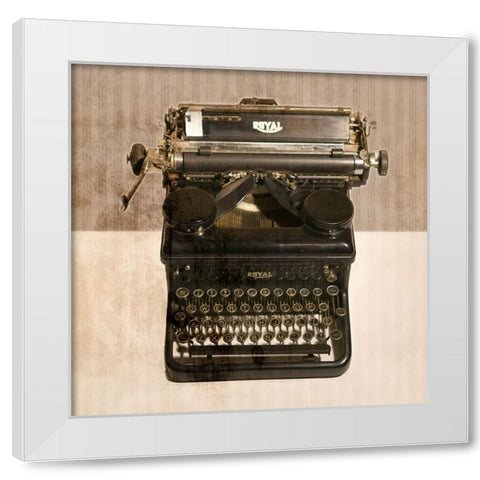 Typewriter 02 Royal White Modern Wood Framed Art Print by LightBoxJournal