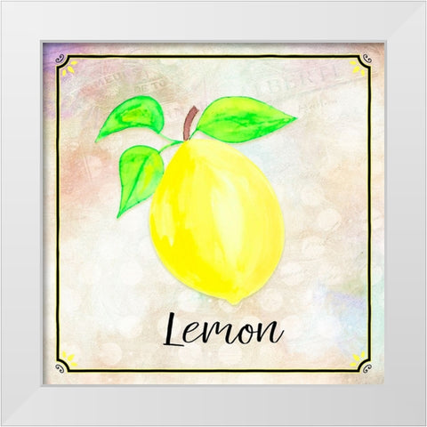 Country Lemon 01 White Modern Wood Framed Art Print by LightBoxJournal