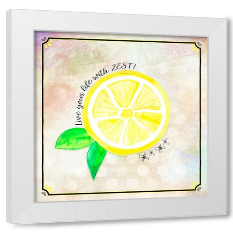 Country Lemon 02 White Modern Wood Framed Art Print by LightBoxJournal