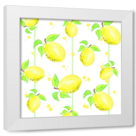 Easy Peasy Lemon 2 White Modern Wood Framed Art Print by LightBoxJournal