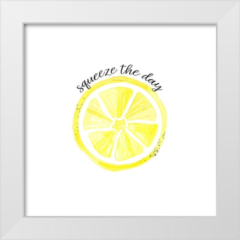 Easy Peasy Lemon Kitchen 3 White Modern Wood Framed Art Print by LightBoxJournal