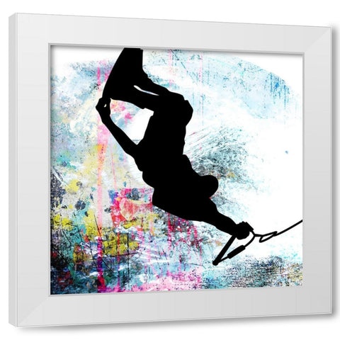 Extreme Wakeboard 3 White Modern Wood Framed Art Print by LightBoxJournal
