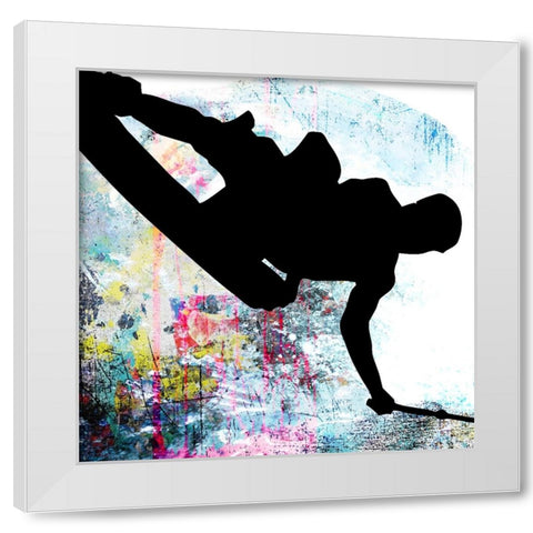 Extreme Wakeboard 4 White Modern Wood Framed Art Print by LightBoxJournal