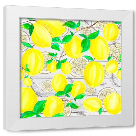 Farm Lemon 01 White Modern Wood Framed Art Print by LightBoxJournal
