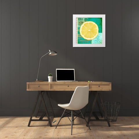 Gypsy Lemons 2 White Modern Wood Framed Art Print by LightBoxJournal