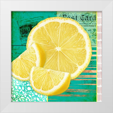 Gypsy Lemons 3 White Modern Wood Framed Art Print by LightBoxJournal