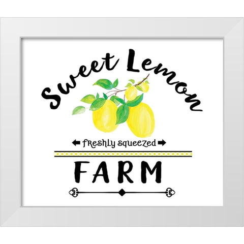 Just Lemons 1 White Modern Wood Framed Art Print by LightBoxJournal