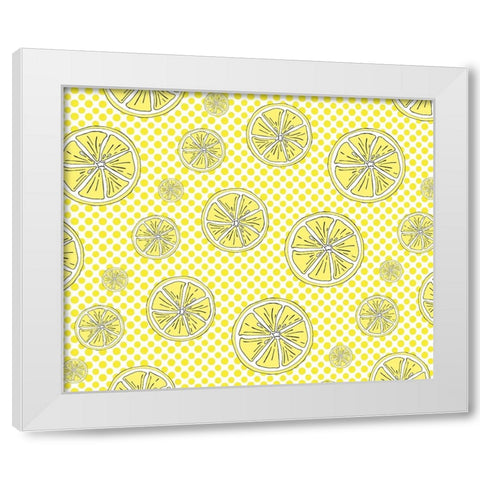 Just Lemons 3 White Modern Wood Framed Art Print by LightBoxJournal