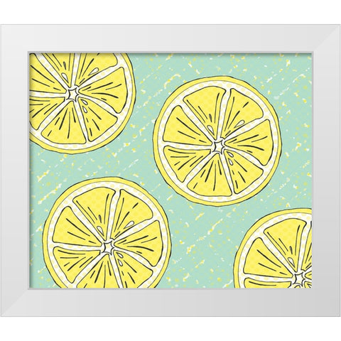 Just Lemons 5 White Modern Wood Framed Art Print by LightBoxJournal
