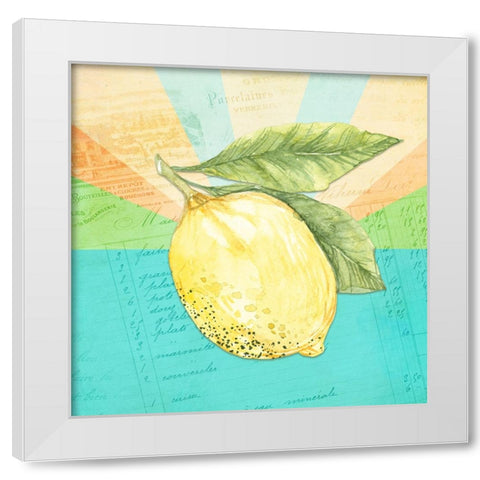 Simply Lemonade 4 White Modern Wood Framed Art Print by LightBoxJournal