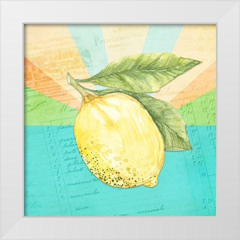 Simply Lemonade 4 White Modern Wood Framed Art Print by LightBoxJournal