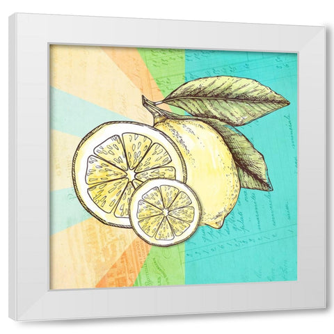 Simply Lemonade 8 White Modern Wood Framed Art Print by LightBoxJournal