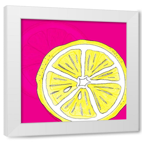Summer time Citrus fun 1 White Modern Wood Framed Art Print by LightBoxJournal