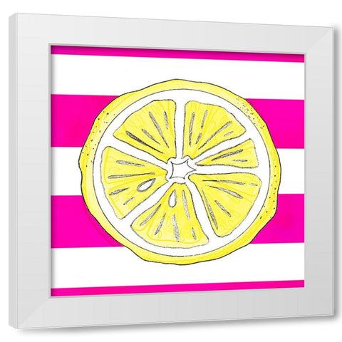 Summer time Lemon 01 White Modern Wood Framed Art Print by LightBoxJournal