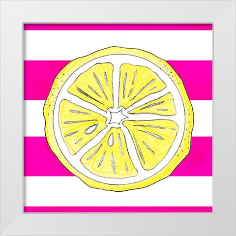Summer time Lemon 01 White Modern Wood Framed Art Print by LightBoxJournal