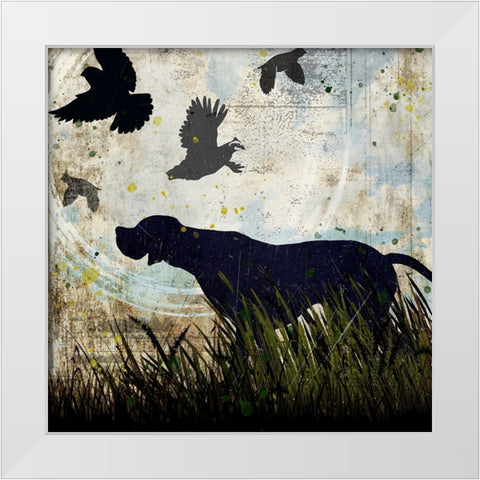 Classic Pointer 02 White Modern Wood Framed Art Print by LightBoxJournal