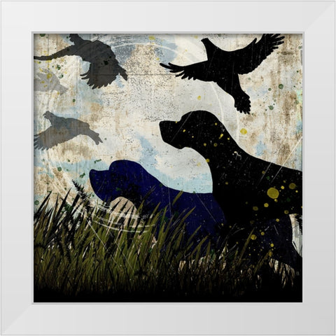 Classic Pointer 06 White Modern Wood Framed Art Print by LightBoxJournal