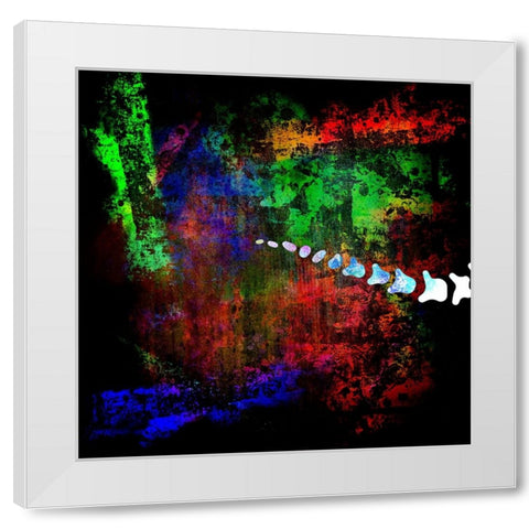 Dino Bones Trieratops series 00 White Modern Wood Framed Art Print by LightBoxJournal