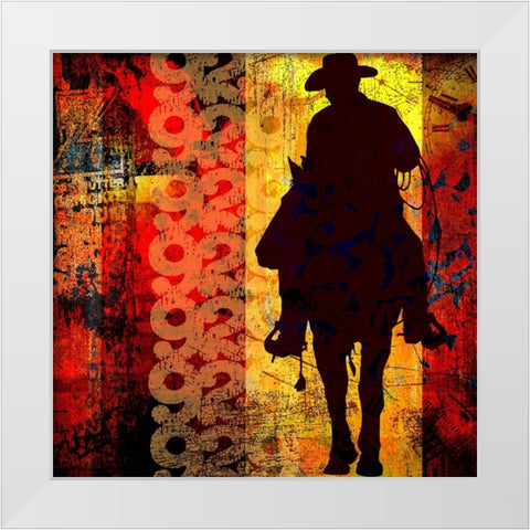 Go Around 03 White Modern Wood Framed Art Print by LightBoxJournal