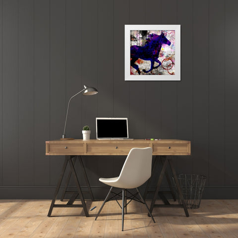 My Painted Pony 02 White Modern Wood Framed Art Print by LightBoxJournal