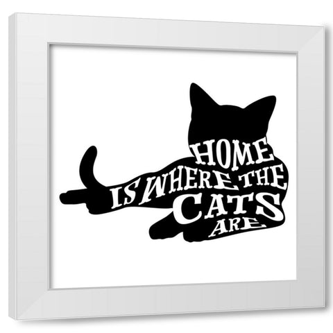 RescueCat 06 White Modern Wood Framed Art Print by LightBoxJournal