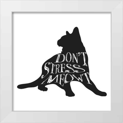 RescueCat 09 White Modern Wood Framed Art Print by LightBoxJournal