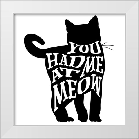 RescueCat 010 White Modern Wood Framed Art Print by LightBoxJournal