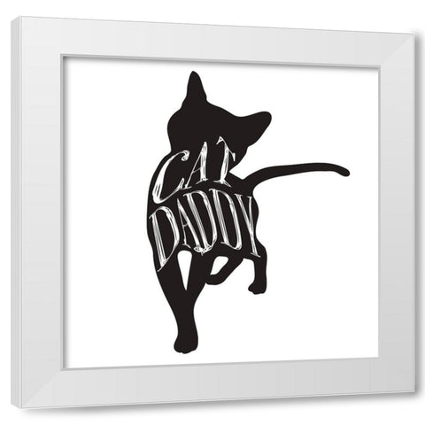 RescueCat 012 White Modern Wood Framed Art Print by LightBoxJournal