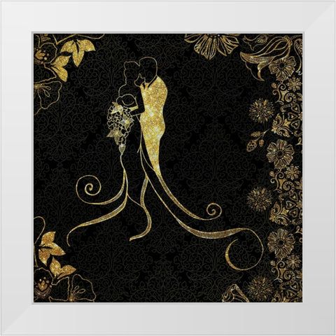 Forever Love 01 White Modern Wood Framed Art Print by LightBoxJournal