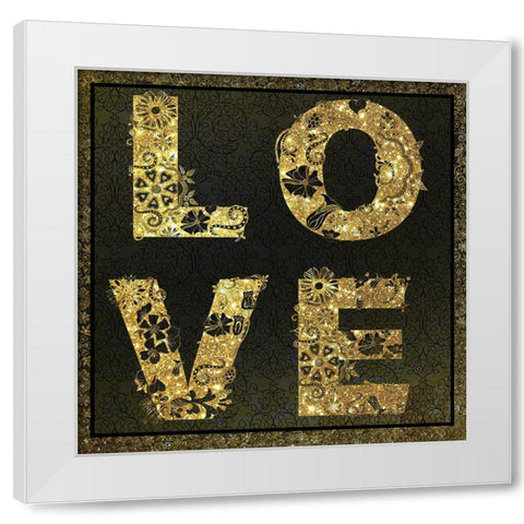 Forever Love 03 White Modern Wood Framed Art Print by LightBoxJournal
