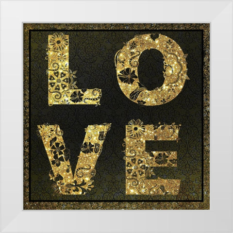 Forever Love 03 White Modern Wood Framed Art Print by LightBoxJournal