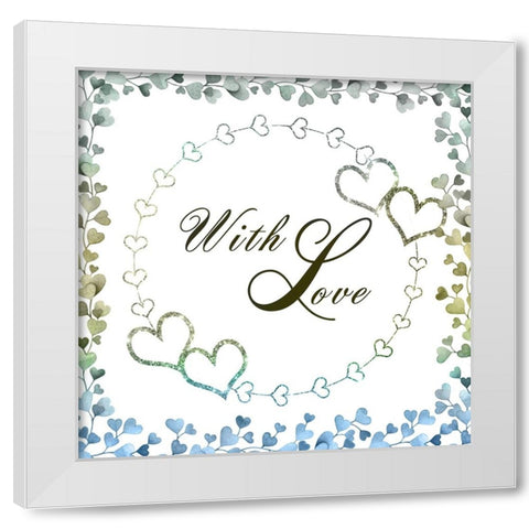 Our Love 02 White Modern Wood Framed Art Print by LightBoxJournal