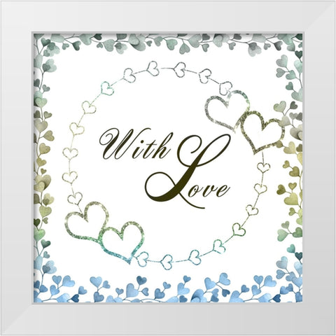 Our Love 02 White Modern Wood Framed Art Print by LightBoxJournal