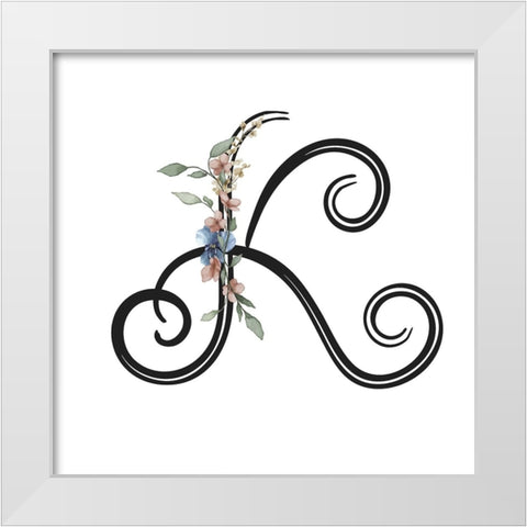 K White Modern Wood Framed Art Print by LightBoxJournal