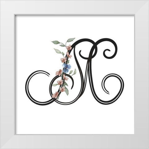 M White Modern Wood Framed Art Print by LightBoxJournal