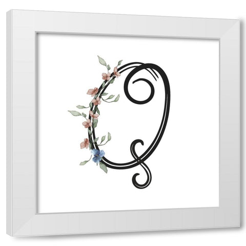 Q White Modern Wood Framed Art Print by LightBoxJournal