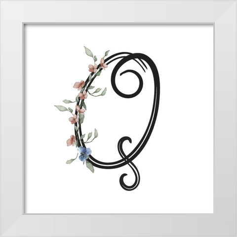 Q White Modern Wood Framed Art Print by LightBoxJournal