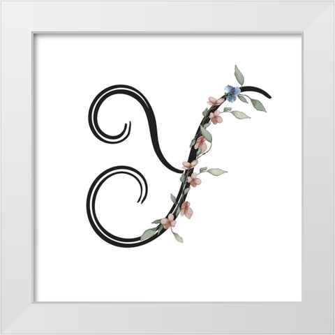 Y White Modern Wood Framed Art Print by LightBoxJournal