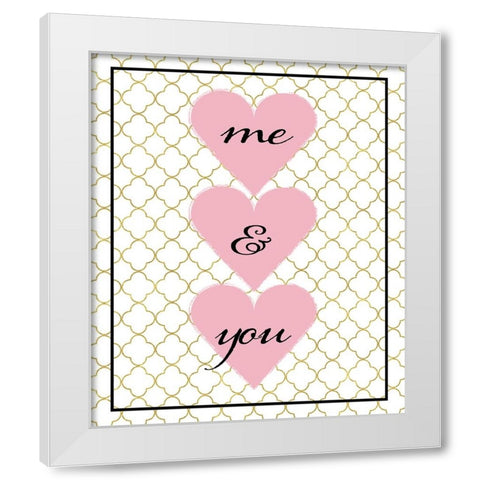 Love you 02 White Modern Wood Framed Art Print by LightBoxJournal