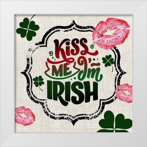 St. Patricks Day 3A White Modern Wood Framed Art Print by LightBoxJournal