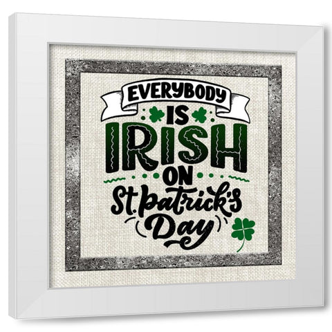 St. Patricks Day 4A White Modern Wood Framed Art Print by LightBoxJournal