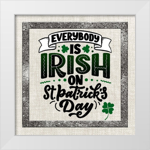 St. Patricks Day 4A White Modern Wood Framed Art Print by LightBoxJournal