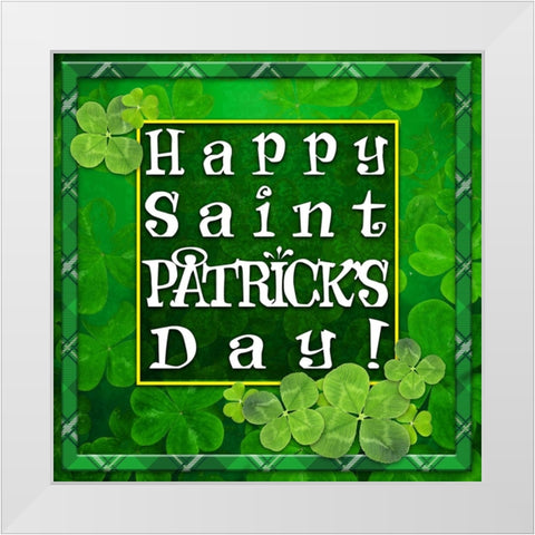 St. Patricks Day_06 White Modern Wood Framed Art Print by LightBoxJournal