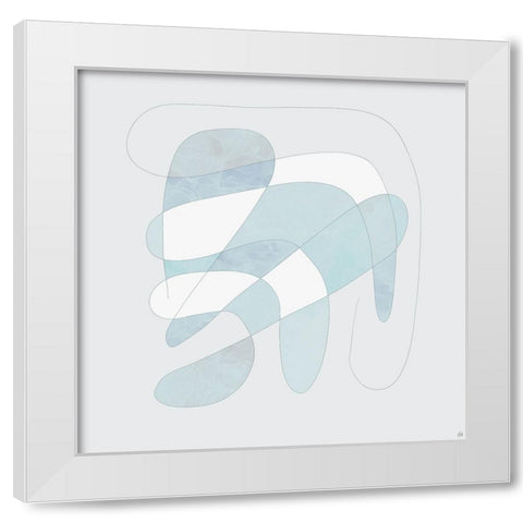 Light Line N Fill 2 White Modern Wood Framed Art Print by Line and Brush