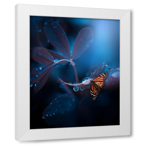 Other Worlds White Modern Wood Framed Art Print by Love Grams