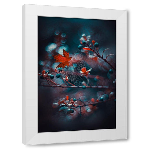 Chaos at Night White Modern Wood Framed Art Print by Love Grams