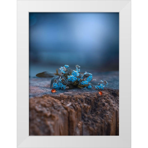 Meet in the Middle White Modern Wood Framed Art Print by Love Grams